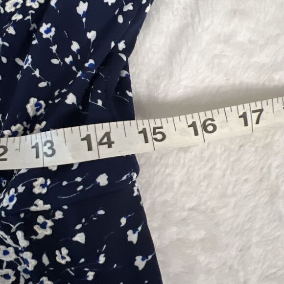 Fortune + Ivy Dress Womens Large Blue Floral Spaghetti Strap Flair Stitch Fix - Picture 11 of 14